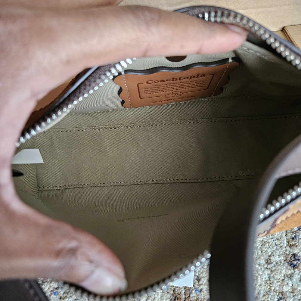 Coachtopia Multi Brown And Tan Patchwork Shoulder… - image 5